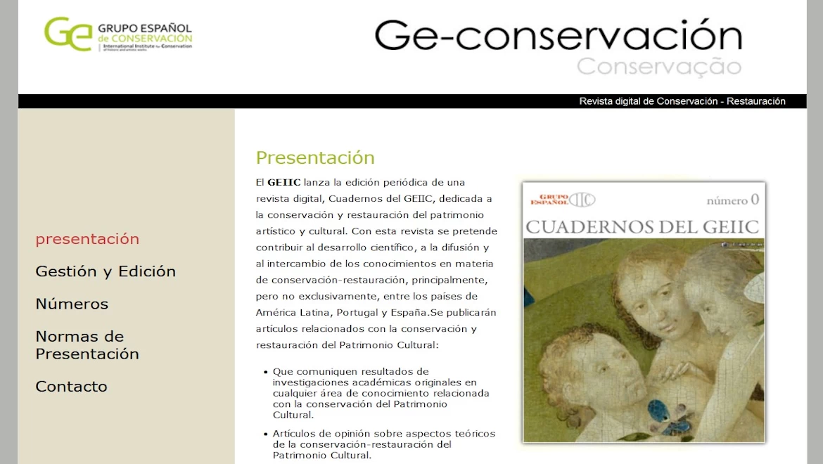 GE-CONSERVATION: GEIIC publication