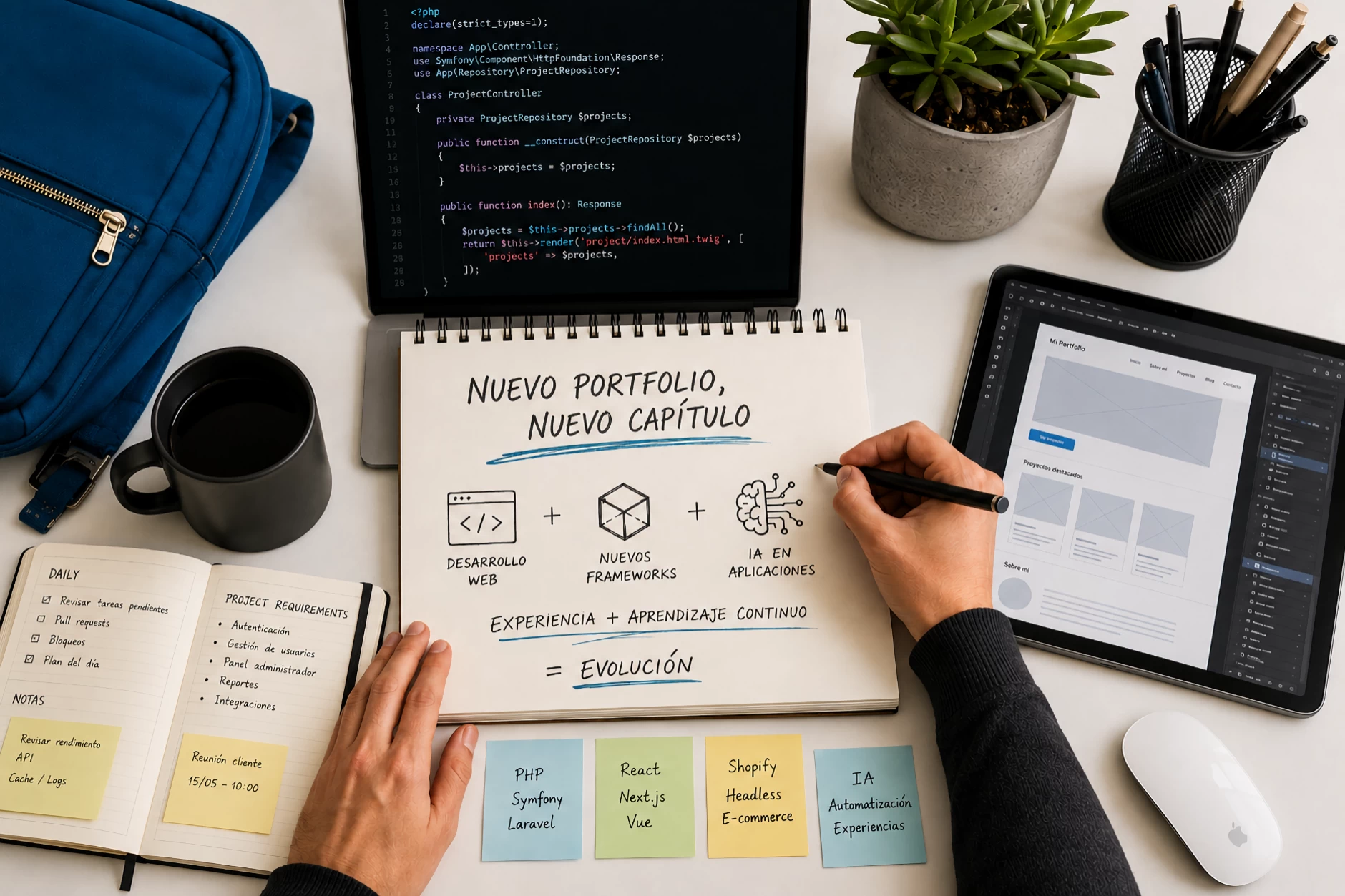 Un nuevo portfolio, un nuevo capítulo